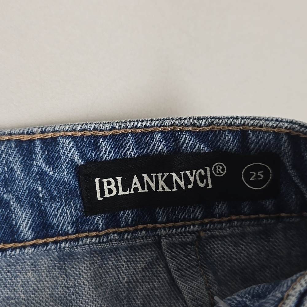 NWT BlankNYC wrap asymmetrical Jean denim skirt - Picture 6 of 10